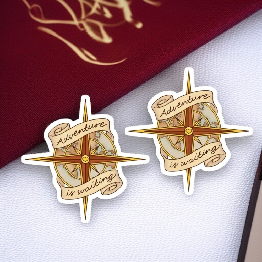 Compass Your Style: Adventure Awaits Stud Earrings! 🧭 NWT Wanderlust Studs